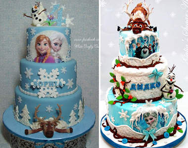 超精緻《冰雪奇緣蛋糕》這麼美誰切的下去