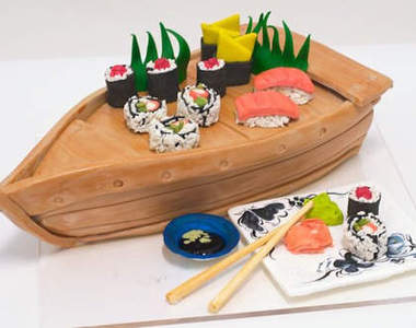 超真實《創意蛋糕》不說還以為真的是壽司呢~