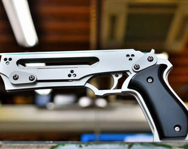 「Lynx」橡皮筋手槍　不鏽鋼的打起來會更加過癮