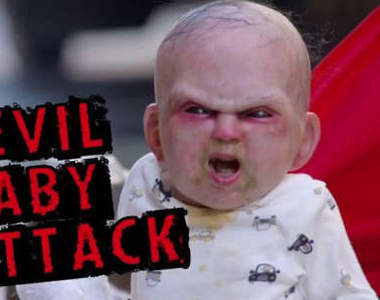 《惡靈嬰弒》街頭宣傳 這樣的嬰兒太可怕了啊啊（發抖）