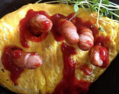 殭屍蛋包飯　萬聖節當天最夯的人氣料理