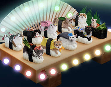 超人氣《貓壽司吊飾扭蛋》你也想來一盤貓嗎？