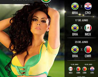 巴拉圭《世界盃美女曆》奇怪怎麼這麼多顆「球」?