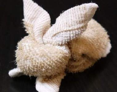 《毛巾兔製作法》不能養兔子只能乖乖折毛巾(誤)