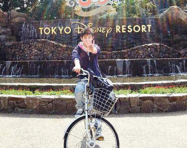 《騎腳踏車來的》從迪士尼樂園騎到環球影城的勇者出現（光）