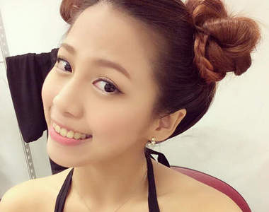 國光女神安喬（邱蔓綾）　可愛春麗包包頭真漂釀