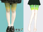 《初音蔥褲襪》謎一般的蔥配色～