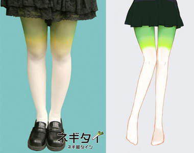 《初音蔥褲襪》謎一般的蔥配色～