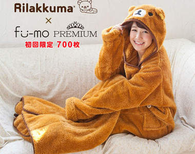 包裹全身的《懶懶熊懶人毯》穿上應該就不想動了吧（躺平）