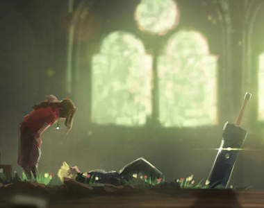 超強插畫家速繪《FF7》經典畫面 搭配原聲帶更有FU唷~