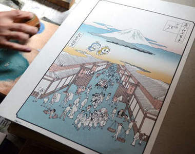 純手工製作《哆啦A夢浮世繪》限量200幅 慢了就搶不到了