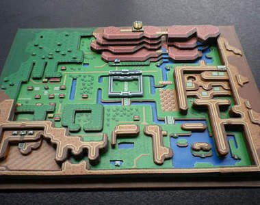 《經典遊戲3D紙模》用紙疊出來的裸視3D唷~