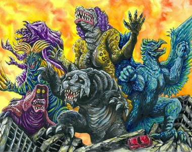 日本各地《特色怪獸》有英雄也有怪獸可以拍電影啦