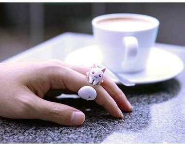 《動漫吉祥物戒指》QB跟伊莉莎白化身戒指纏你手(✪ω✪)