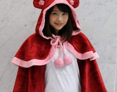 《海賊王砂糖造型披巾》麻豆月城知美穿上就跟砂糖一樣甜