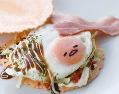 晴空塔上的《蛋黃哥餐點》小心膽固醇過高（囧）