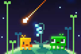 像素風手機遊戲《綠色星球》放置型綠化星球game 像素風手機遊戲《綠色星球》放置型綠化星球game