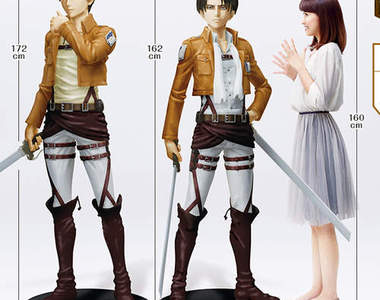 進擊的巨人《艾連＆兵長》等身大模型　日本7-11限量20尊喔