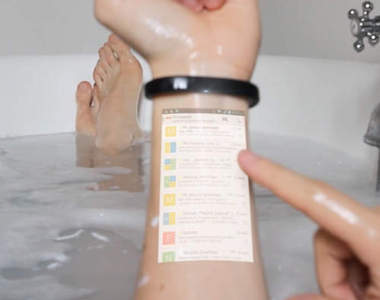 《Cicret Bracelet 智慧手環》讓手臂隨時隨地變身為觸控螢幕