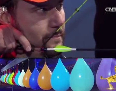 挑戰世界記錄《一箭射穿38水球》最後到底有沒有射中靶心?