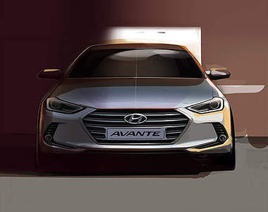 六代目《Hyundai Elantra》到時候會和這設計圖差多少呢www