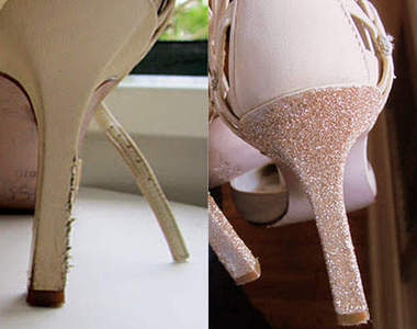 高跟鞋《改造鞋跟DIY》鞋跟再也不怕磨的醜醜的了