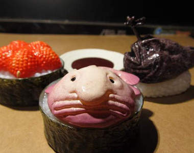 噁心又可愛的《深海魚壽司》看起來超難吃但還是忍不住...想要ww