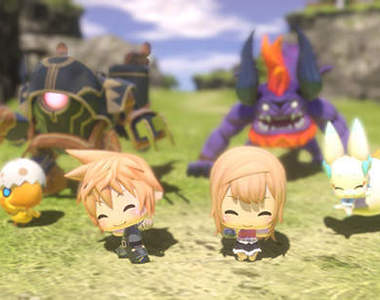 PS4 / PSV《Final Fantasy世界》雖然是可愛風格卻是正統的FF類型RPG喔~