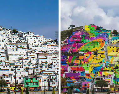 《彩繪墨西哥》把整個鎮從黑白變成彩色的(❛◡❛✿)