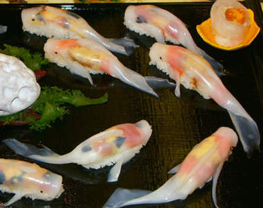 超逼真《鯉魚壽司》這麼"新鮮"的壽司根本捨不得入口啊~