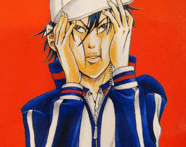 《網球王子作畫實況》瞧瞧許斐剛老師的三刀流畫法