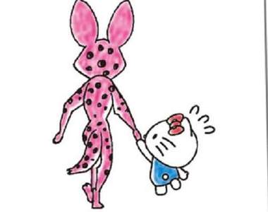 《Hello Kitty要被誘拐了?》不禁露出驚恐神情的凱蒂貓((((;゚Д゚))))