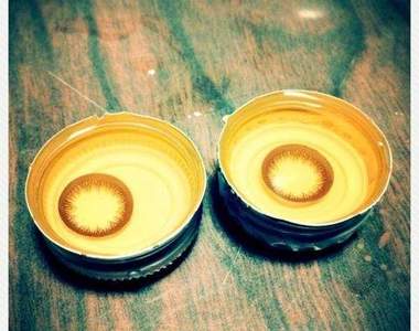 忘記帶《隱形眼鏡盒》的替代方案 瓶蓋真是太好用惹www