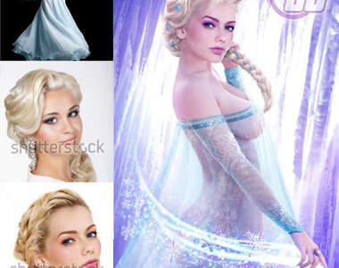 迪士尼公主《虛構的Cosplay海報》靠素材PS合成就可以達到如此神作