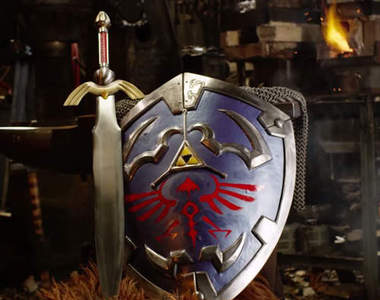 真實打造《薩爾達傳說》的「海拉爾之盾」可以跟大師劍湊一組了