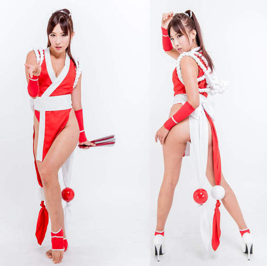 不知火舞cos究極爭霸賽 98位女孩聚集一堂太神啦 灑花