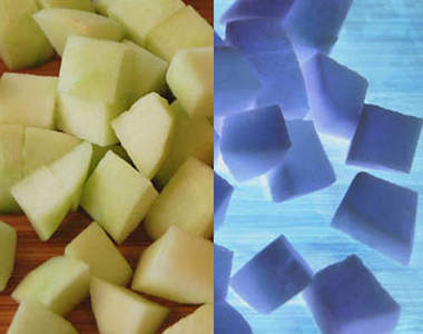 《水果的負片效果》PS過就像是某種神祕礦石