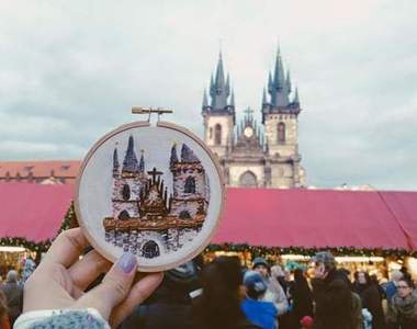 《用刺繡記錄到過的地方》如果今天去的是外太空那......