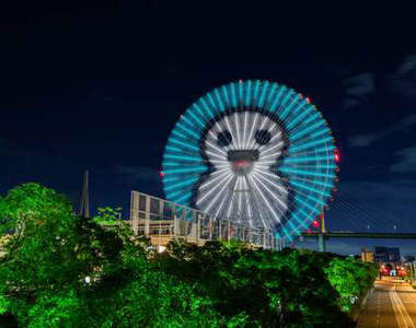 《天保山摩天輪》會報天氣預報的超可愛摩天輪