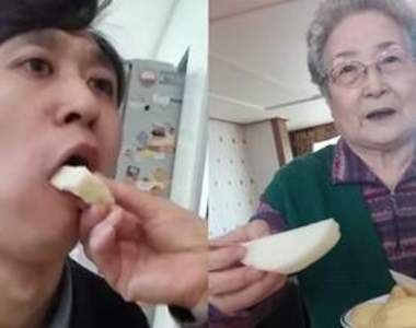 《久久回家遇到長輩的反應》阿嬤人家真的吃飽了啦（撐）