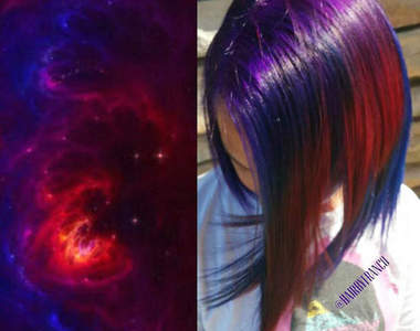 充滿小宇宙的《銀河染髮》亂中有序的超美髮色 ❤