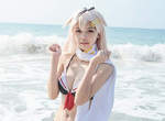 《宅宅愛COser》雨宮空梓在沙灘上的美美艦隊收藏寫真