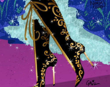 迪士尼設計師畫出《公主們高跟鞋》原來裙襬下藏著這些秘密