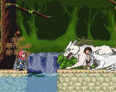 《8bit風格魔法公主》懷舊點陣圖再度帶來吉卜力經典作品~