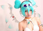 yizumi和泉Cosplay《初音雪邦賽車娘》這還原度神高啊 ❤ yizumi和泉Cosplay《初音雪邦賽車娘》這還原度神高啊 ❤