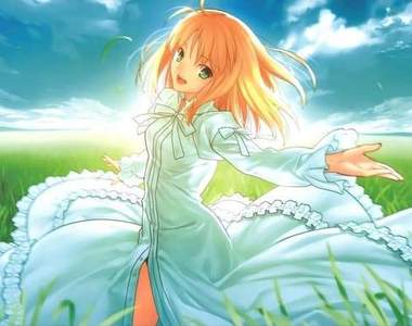 Wing《SABER 最終章節版》完成品模型 難得一見的SABER連身洋裝造型立體化