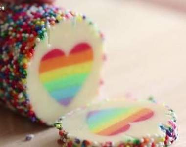 情人節首選《七彩愛心餅乾》感覺送這個比送巧克力還更有心呢