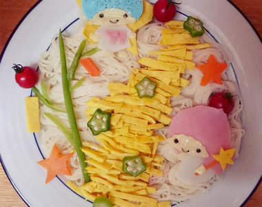 《卡通素麵》日本夏季定番的素麵料理也能像便當一樣大玩造型