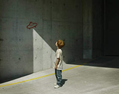 《影子塗鴉藝術》特定時間才可以看到的作品唷