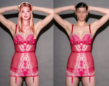 《身材超讚中性模特兒》男性臉孔32D的...男模?女模?